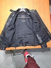 giubbotto moto donna in pelle