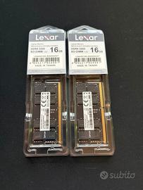 32 gb ram ddr4 3200 nuove laptop