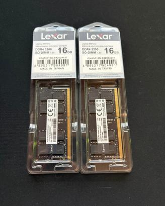 32 gb ram ddr4 3200 nuove laptop