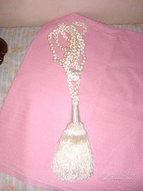 2 Embrasse ferma raccogli tenda fiocco bianco