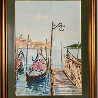 Quadro acquerello Antonio Vespasiani 50x70 Venezia