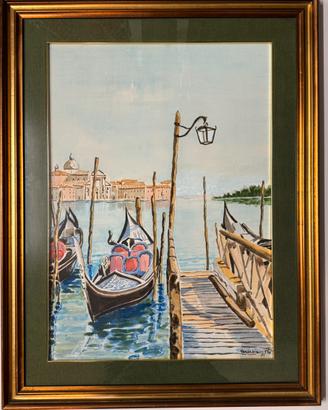 Quadro acquerello Antonio Vespasiani 50x70 Venezia