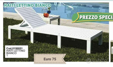 Lettino Prendisole in Resina