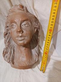 Scultura in terracotta firmata G. Rinaldi 1979