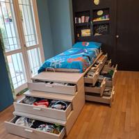 letto- armadio singolo completo di materasso