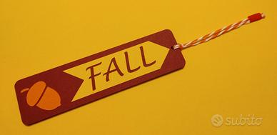 Segnalibro tema Autunno - 12x3,5cm (LxA)