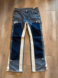 jeans blu flared