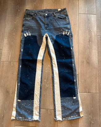 jeans blu flared