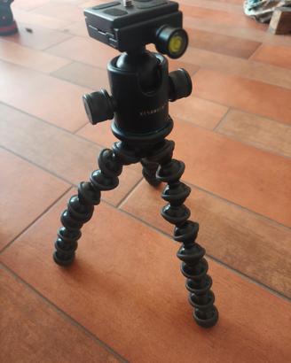 cavalletto Joby gorillapod + testa a sfera xiletu