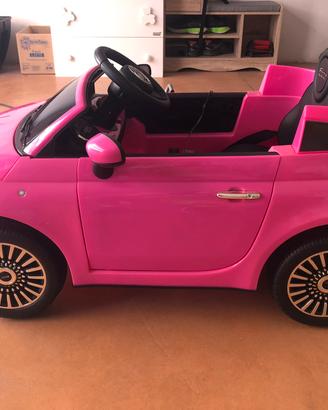 Auto/macchina per bambini elettrica fiat500 rosa