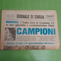 GIORNALE di SICILIA 12/7/1982 Mondiali di Spagna: 
