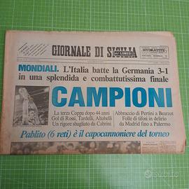 GIORNALE di SICILIA 12/7/1982 Mondiali di Spagna: 