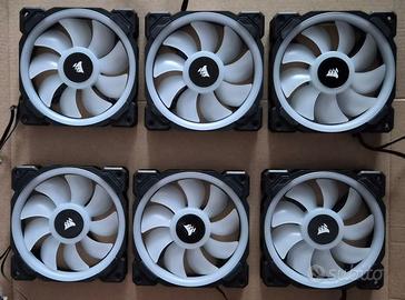 6 Ventole Corsair LL120 RGB + Commander PRO