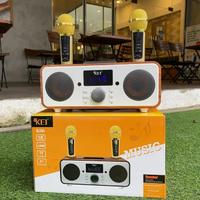 NUOVO Casse Bluetooth Karaoke 2 Microfono Wireless