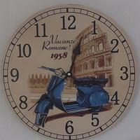 Orologio da parete Vacanze Romane 1958 con Vespa