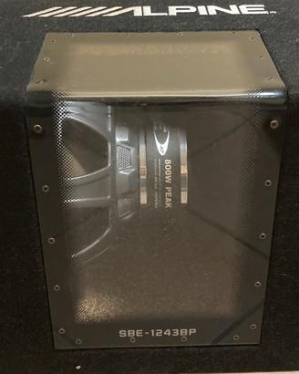 Subwoofer Alpine e amplificatore Dragster