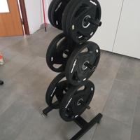 rastrelliera porta dischi con ruote girevoli 