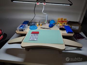 Tavolino/tavolo orologiaio workbench watchmaker