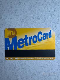Metro Card new york rara