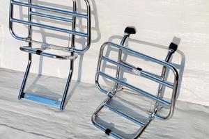 2 Portapacchi Cromati Vespa PX - ARCOBALENO - LML