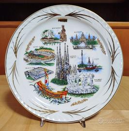 Piatto souvenir di Barcellona