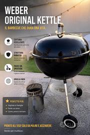 Weber barbecue a carbone 57 cm più ciminiera