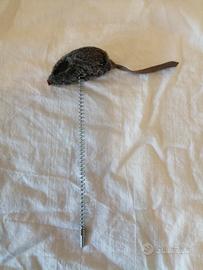Gioco per gatti con topolino e molla
