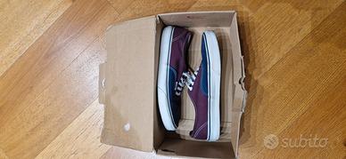 Vans 44 tela blu-bordeaux nuove