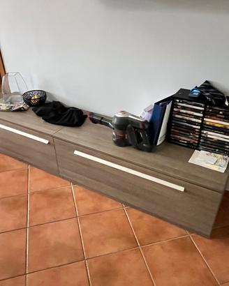 2 cassettoni marroni