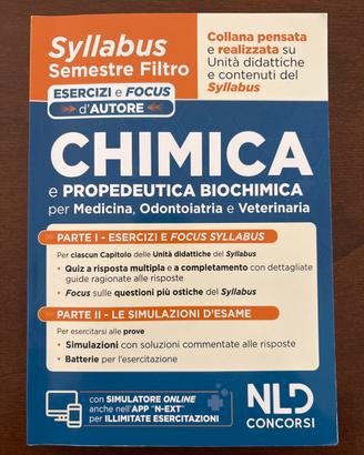 Chimica - Syllabus Semetre Filtro Medicina