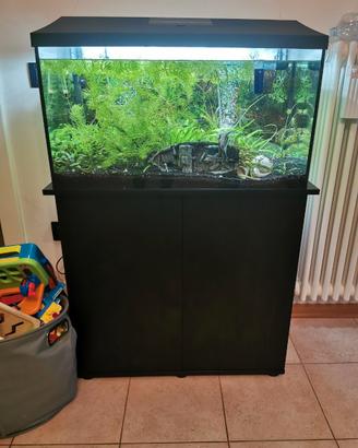Acquario + mobiletto ed accessori