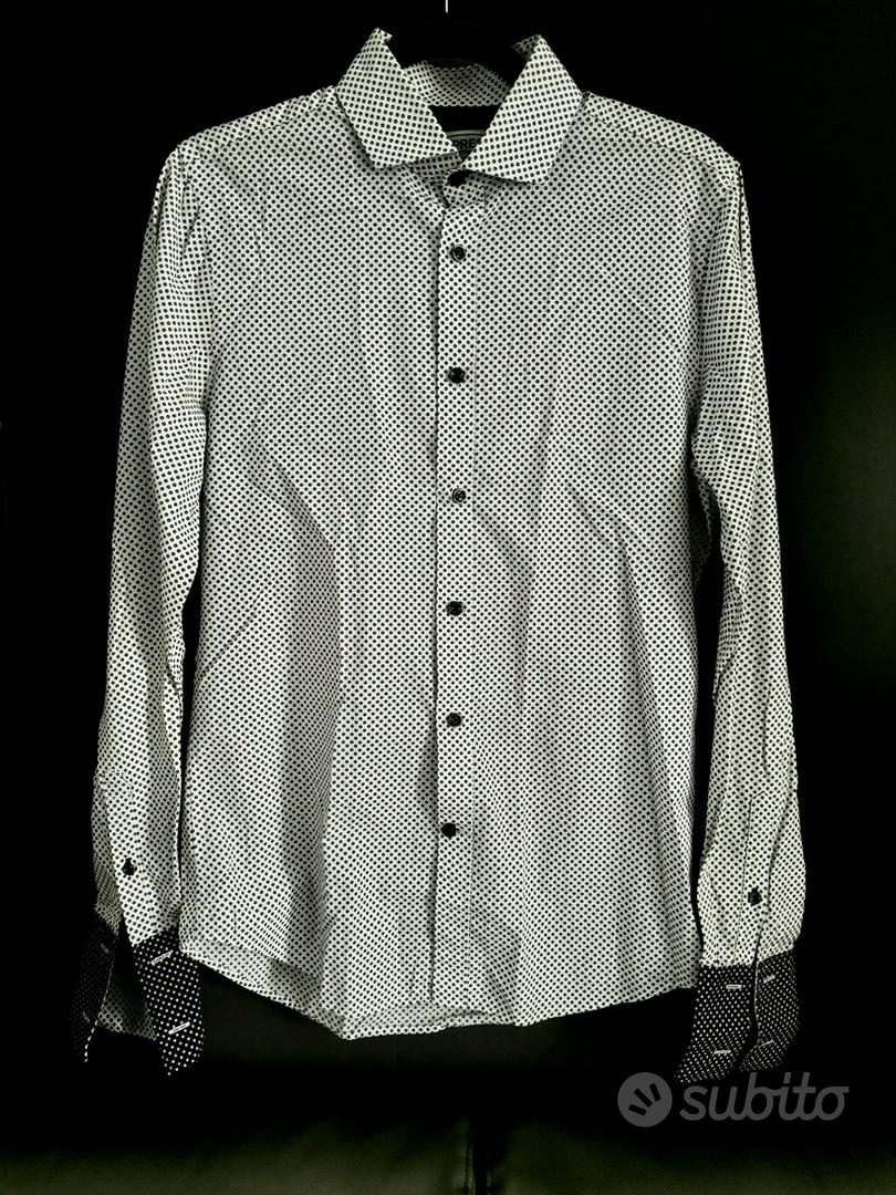 Camicia Bianca a Pois EXPRESS TG. S Abbigliamento e Accessori In vendita a Bari