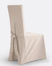 4 Coprisedia eleganti color bianco ecrù