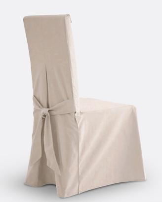 4 Coprisedia eleganti color bianco ecrù