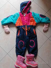 Tuta neve bambina 36 mesi scarpe nr. 28