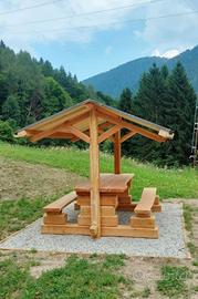 gazebo in larice 