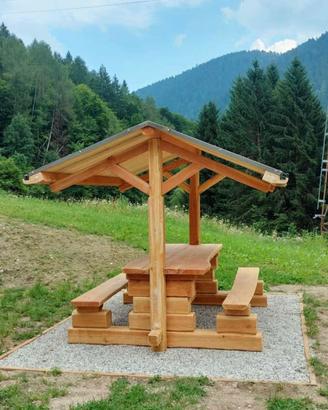 gazebo in larice 