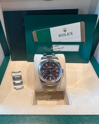 Rolex oyster perpetual red grape 36mm 2015 full
