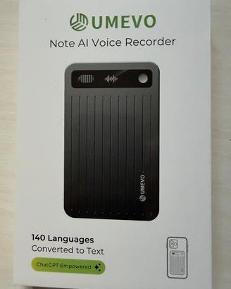 REGISTRATORE   UMEVO AI Note Taker