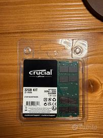 Crucial RAM DDR4 32GB Kit (2x16GB)