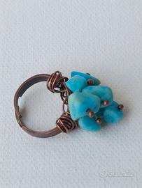 Anello Larimar turchese 