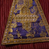 Stola sacerdotale liturgica ricamata antica