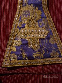 Stola sacerdotale liturgica ricamata antica