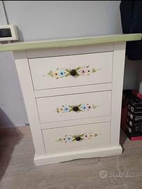 Comodini stile shabby in legno