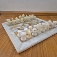 Scacchiera vintage in onice/marmo naturale
