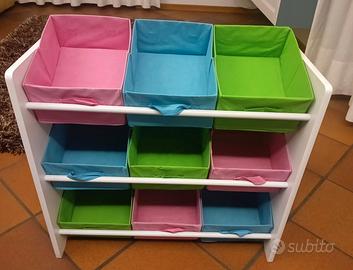 Cassettiera per giocattoli 
