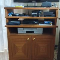 mobile TV artigianale in ciliegio 