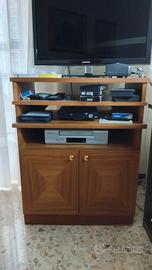 mobile TV artigianale in ciliegio 