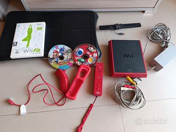 Nintendo Wii rossa + giochi Mario Bros + balance n