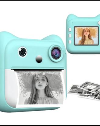 Fotocamera digitale con stampa istantanea Azzurra 